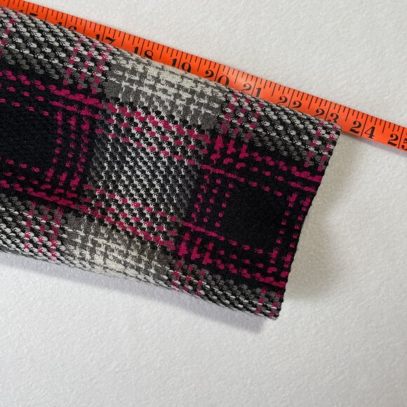 Kim Rogers Plaid Blazer Pink Black Gray Classic Tailored Lined Size 12P - Picture 13 of 15